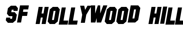 SF Hollywood Hills font preview